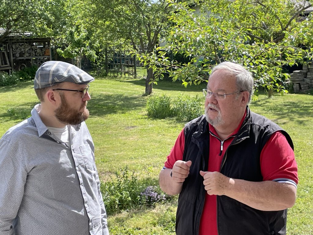 --- Wolfgang Heymann u. Gerhard Rischbeck beim Fachgespräch